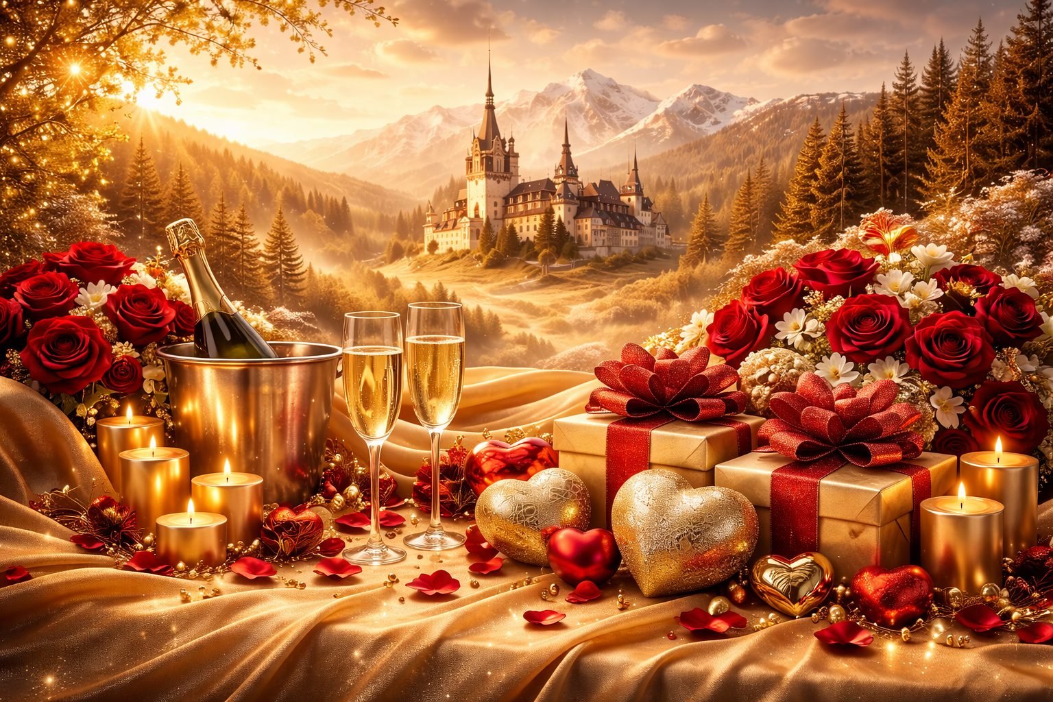 Weekend romantic de Valentine’s Day la Hotel Excelsior din Sinaia, sejur pentru cupluri la munte